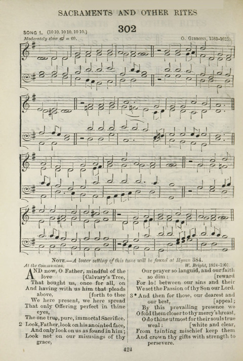 The English Hymnal: with Tunes page 424