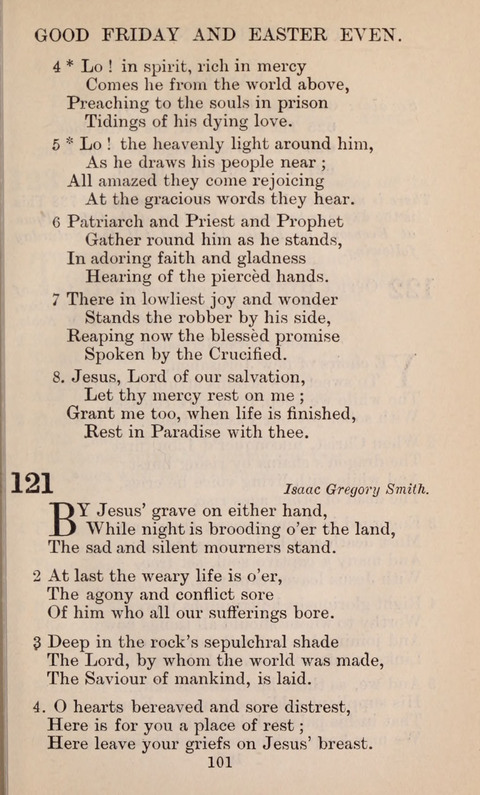 The English Hymnal page 101