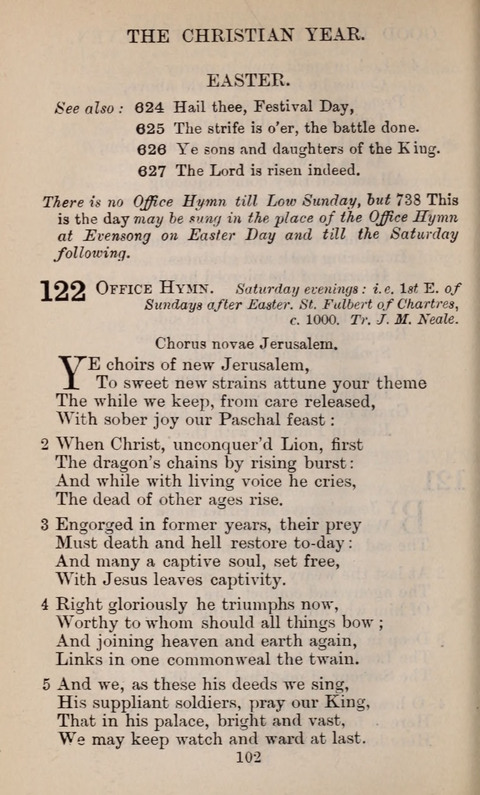 The English Hymnal page 102