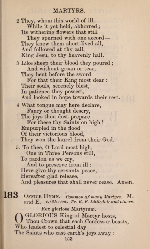 The English Hymnal page 153