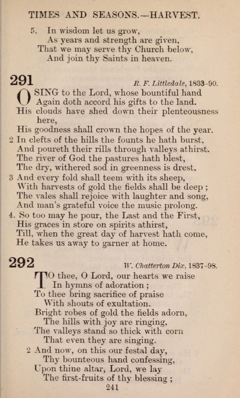 The English Hymnal page 241