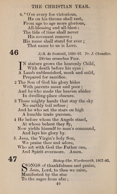 The English Hymnal page 40