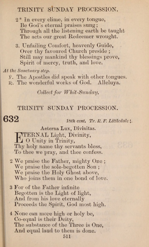 The English Hymnal page 511