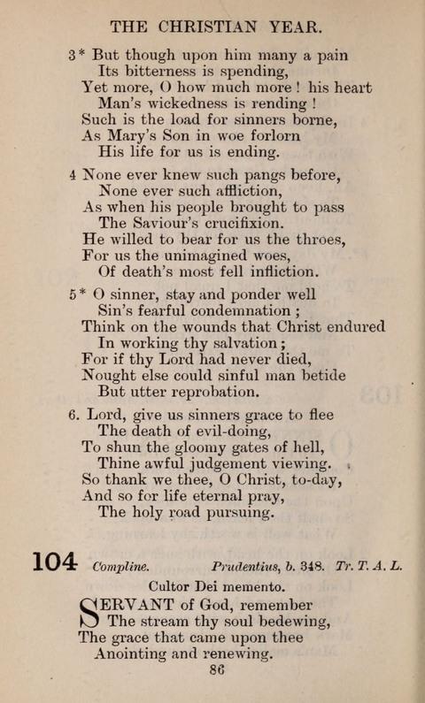 The English Hymnal page 86