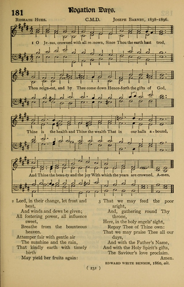 The Hymnal: as authorized and approved by the General Convention of the Protestant Episcopal Church in the United States of America in the year of our Lord 1916 page 301