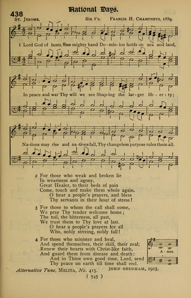 The Hymnal: as authorized and approved by the General Convention of the Protestant Episcopal Church in the United States of America in the year of our Lord 1916 page 620