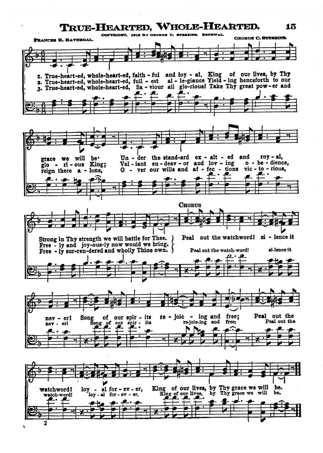 The Excelsior Hymnal page 15