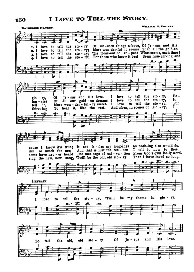 The Excelsior Hymnal page 150