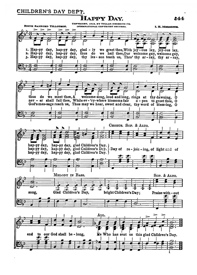 The Excelsior Hymnal page 213