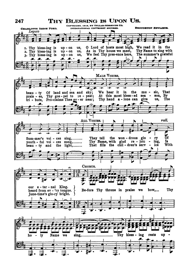 The Excelsior Hymnal page 216