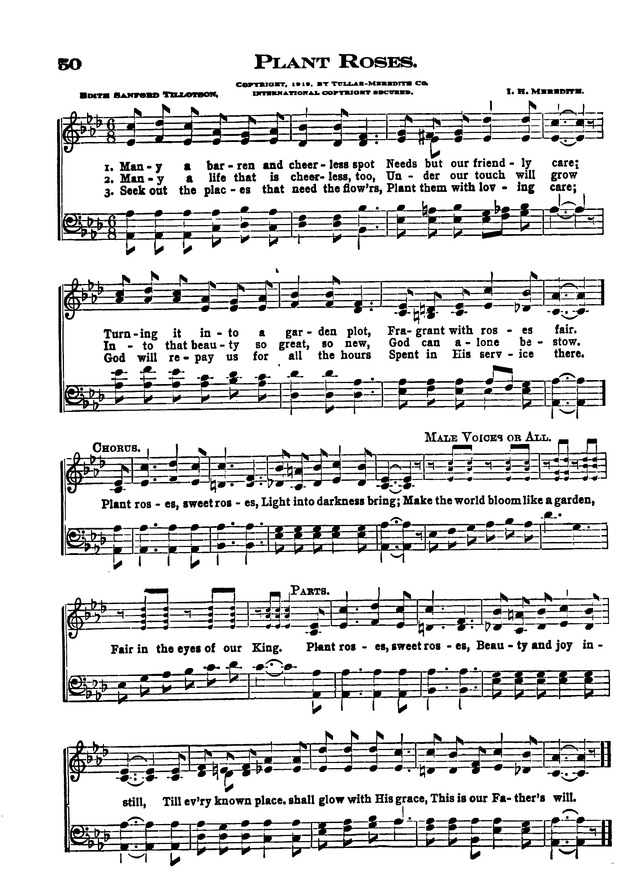 The Excelsior Hymnal page 50