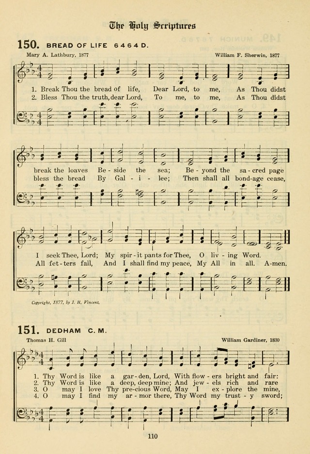 The Evangelical Hymnal page 112