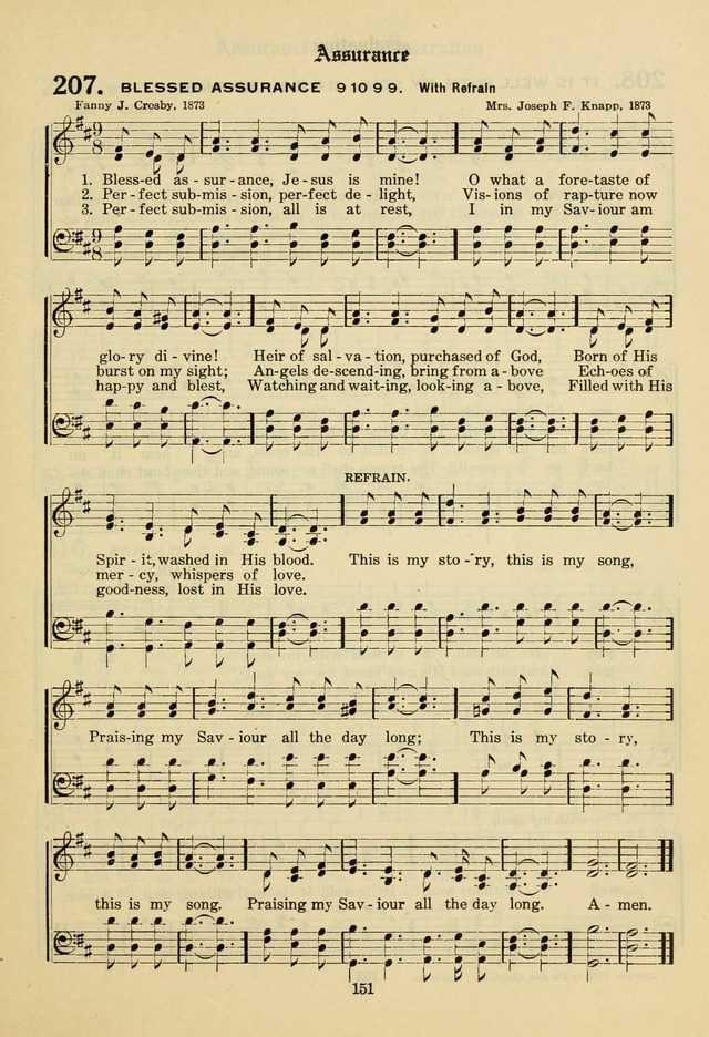 The Evangelical Hymnal page 153