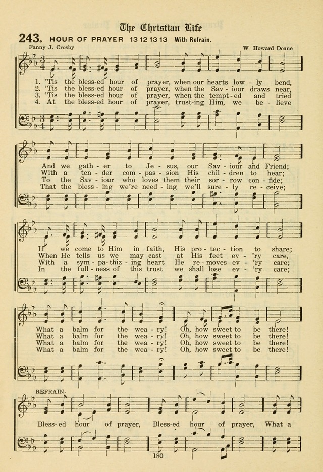 The Evangelical Hymnal page 182
