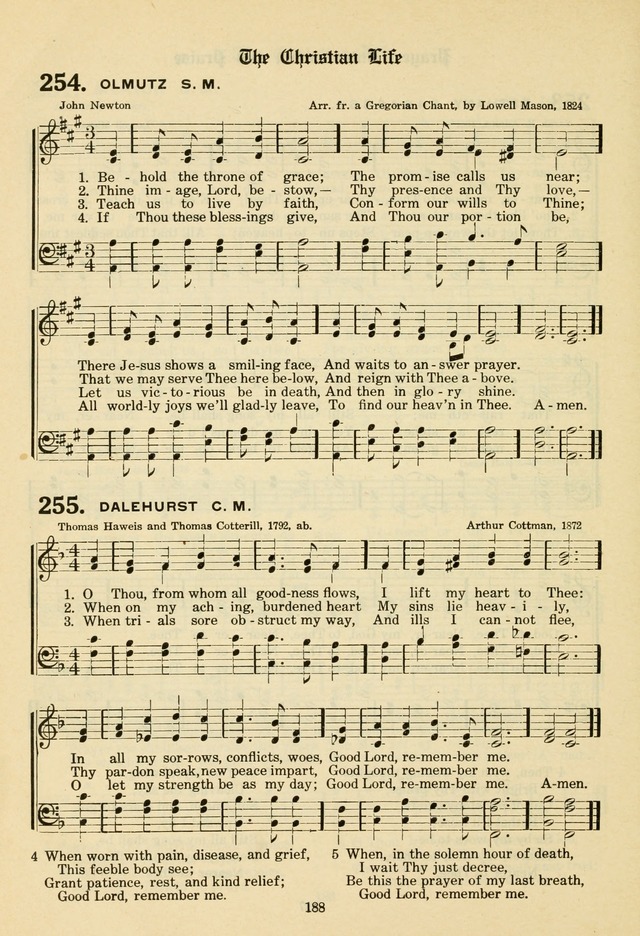 The Evangelical Hymnal page 190
