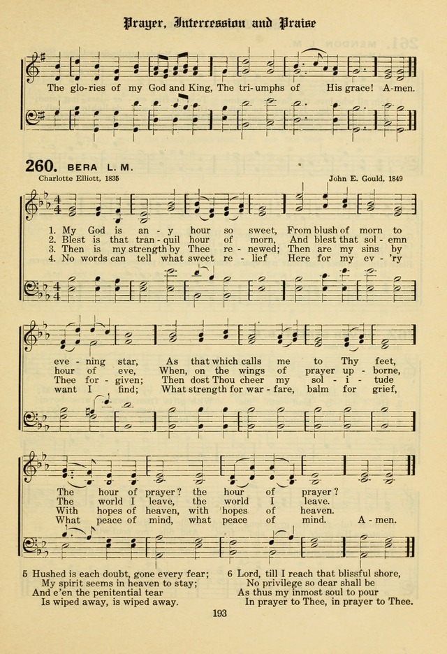 The Evangelical Hymnal page 195