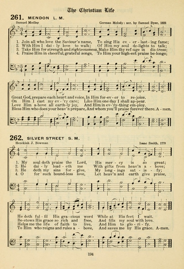 The Evangelical Hymnal page 196