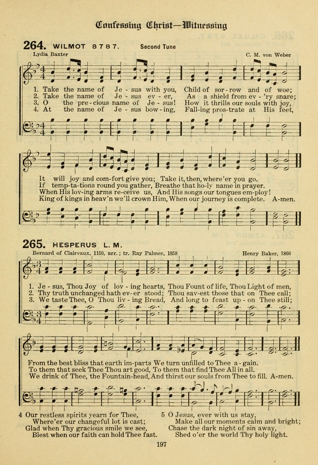The Evangelical Hymnal page 199