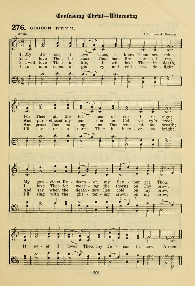 The Evangelical Hymnal page 207