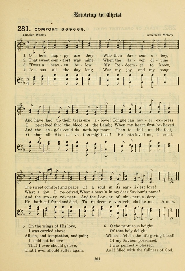 The Evangelical Hymnal page 213