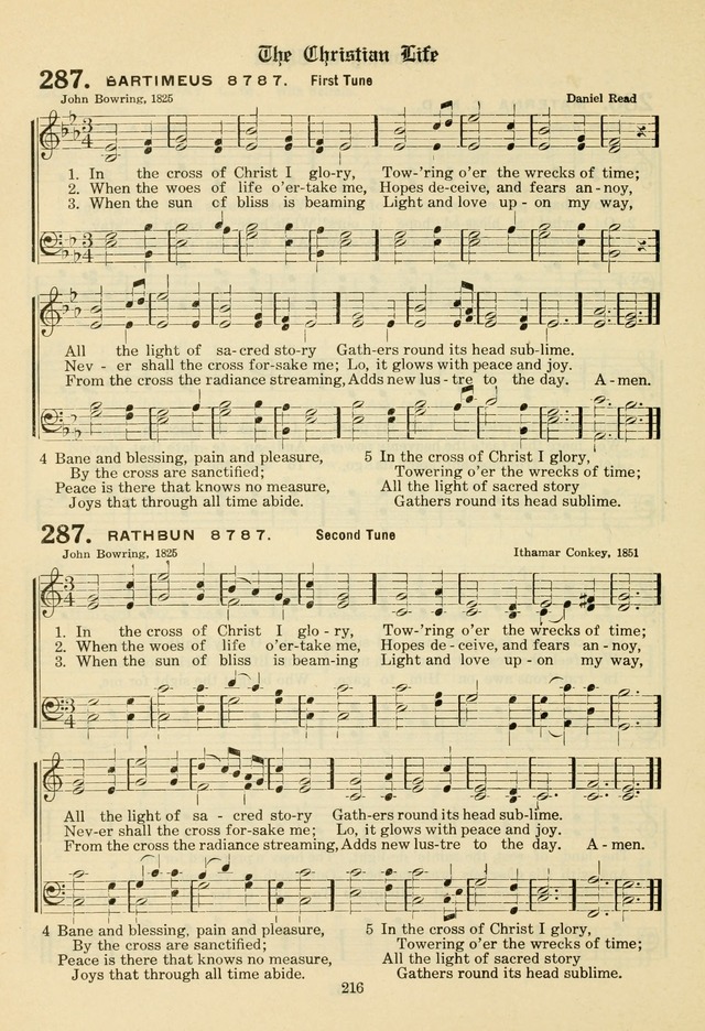 The Evangelical Hymnal page 218