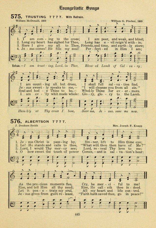 The Evangelical Hymnal page 447