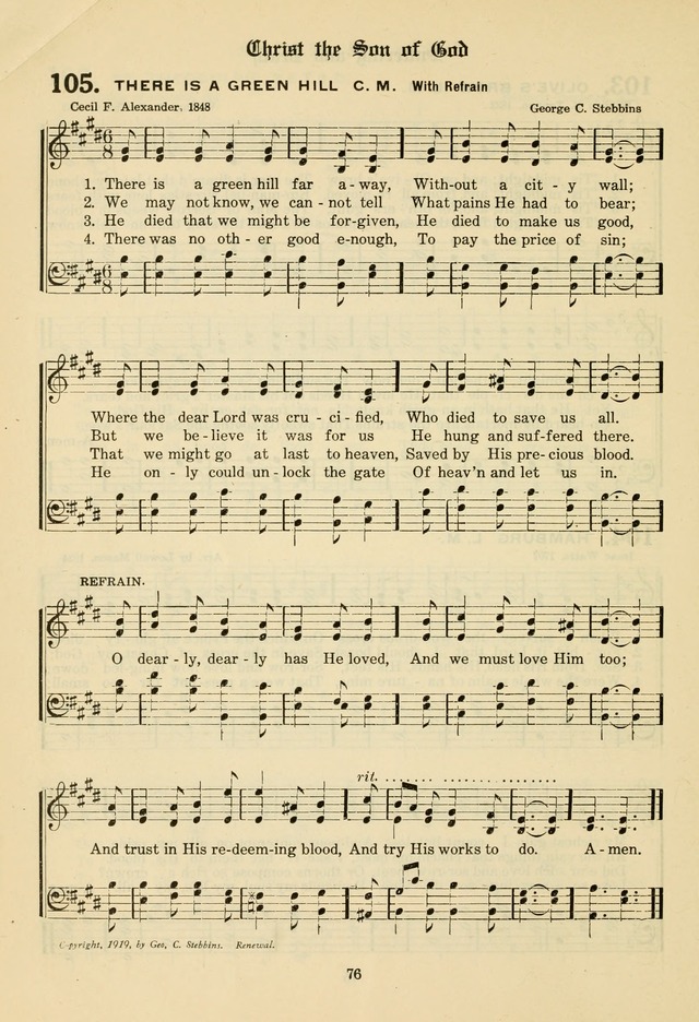 The Evangelical Hymnal page 78