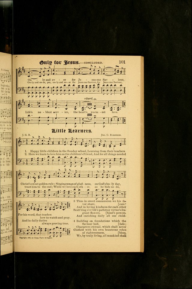 The Emory Hymnal No. 2: sacred hymns and music for use in public worship, Sunday-schools, social meetings and family worship page 101