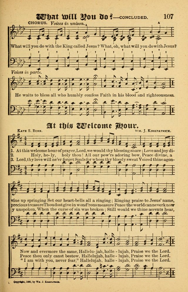 The Emory Hymnal No. 2: sacred hymns and music for use in public worship, Sunday-schools, social meetings and family worship page 109