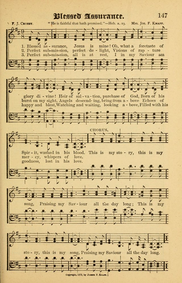 The Emory Hymnal No. 2: sacred hymns and music for use in public worship, Sunday-schools, social meetings and family worship page 149