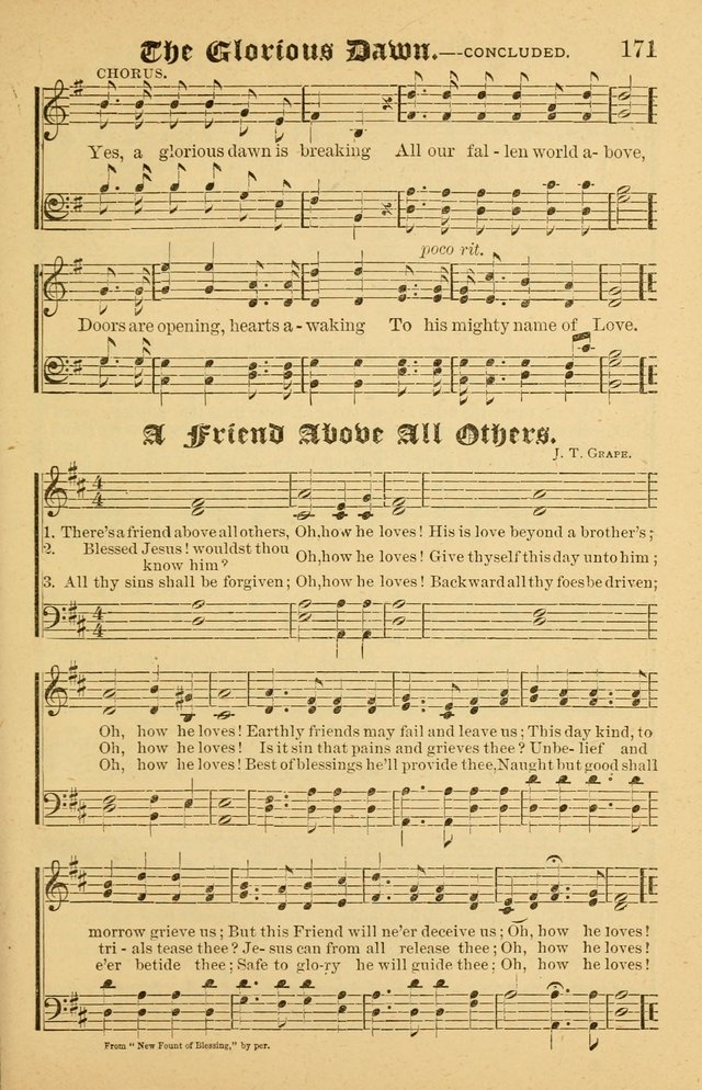 The Emory Hymnal No. 2: sacred hymns and music for use in public worship, Sunday-schools, social meetings and family worship page 173