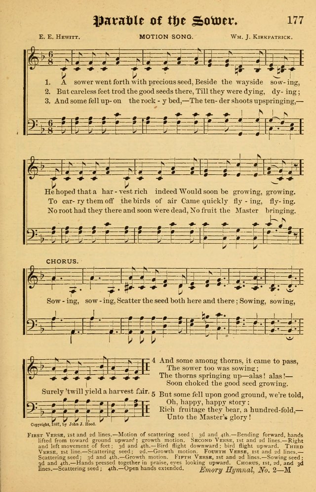The Emory Hymnal No. 2: sacred hymns and music for use in public worship, Sunday-schools, social meetings and family worship page 179