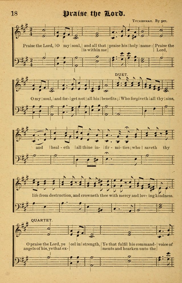 The Emory Hymnal No. 2: sacred hymns and music for use in public worship, Sunday-schools, social meetings and family worship page 18