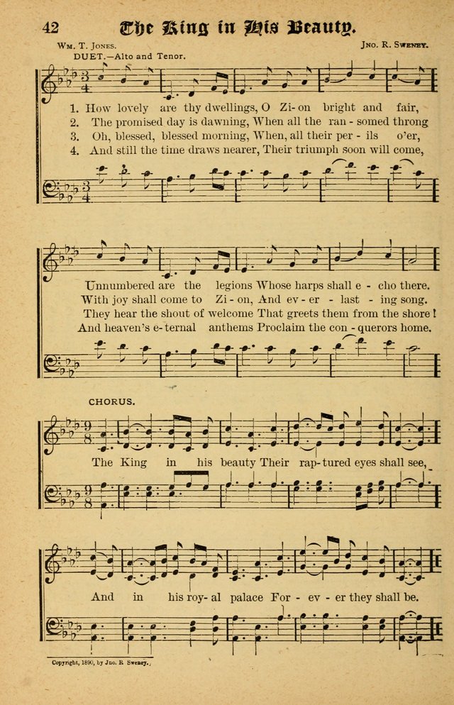 The Emory Hymnal No. 2: sacred hymns and music for use in public worship, Sunday-schools, social meetings and family worship page 42