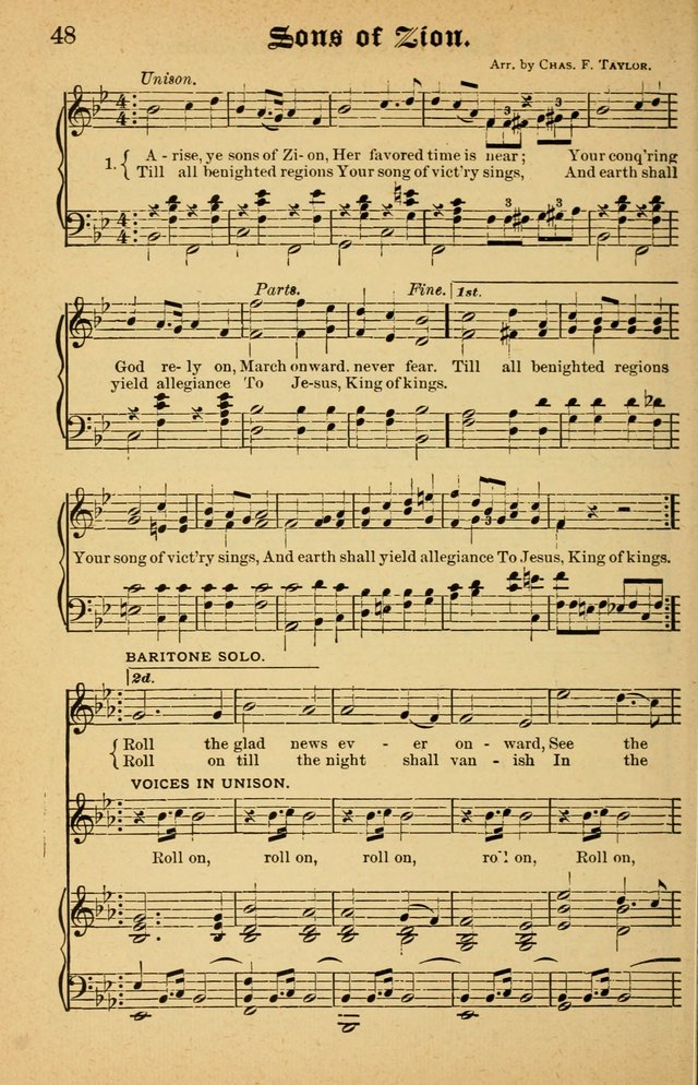 The Emory Hymnal No. 2: sacred hymns and music for use in public worship, Sunday-schools, social meetings and family worship page 48