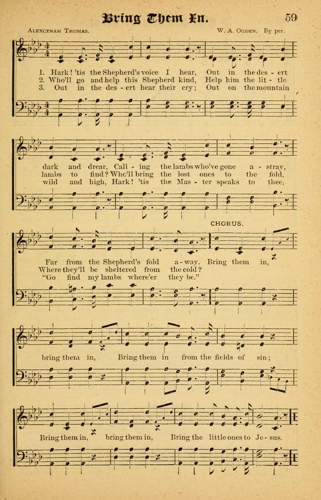 The Emory Hymnal No. 2: sacred hymns and music for use in public worship, Sunday-schools, social meetings and family worship page 59