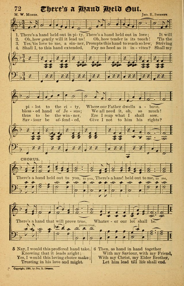 The Emory Hymnal No. 2: sacred hymns and music for use in public worship, Sunday-schools, social meetings and family worship page 72