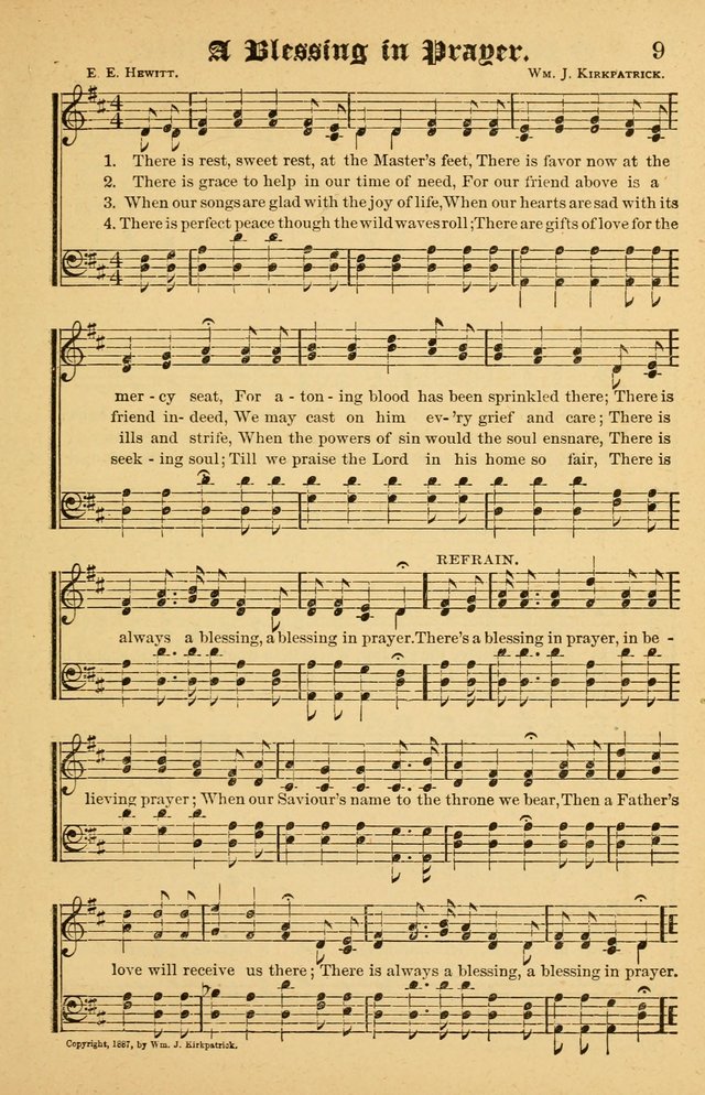 The Emory Hymnal No. 2: sacred hymns and music for use in public worship, Sunday-schools, social meetings and family worship page 9