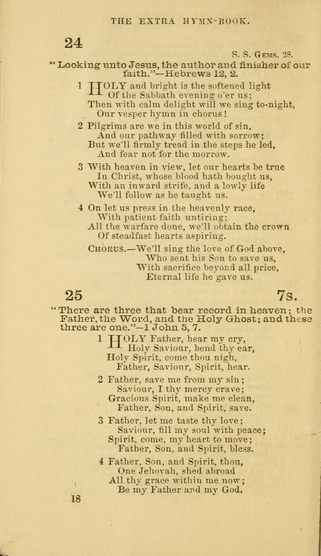 The Extra Hymn Book page 18