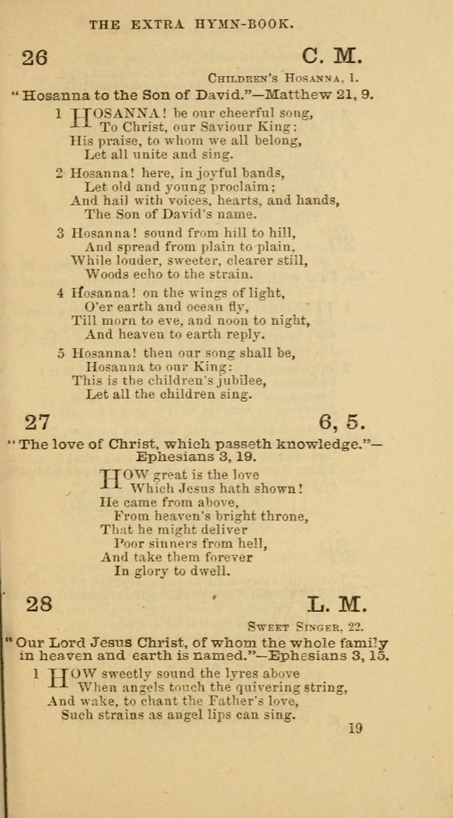 The Extra Hymn Book page 19