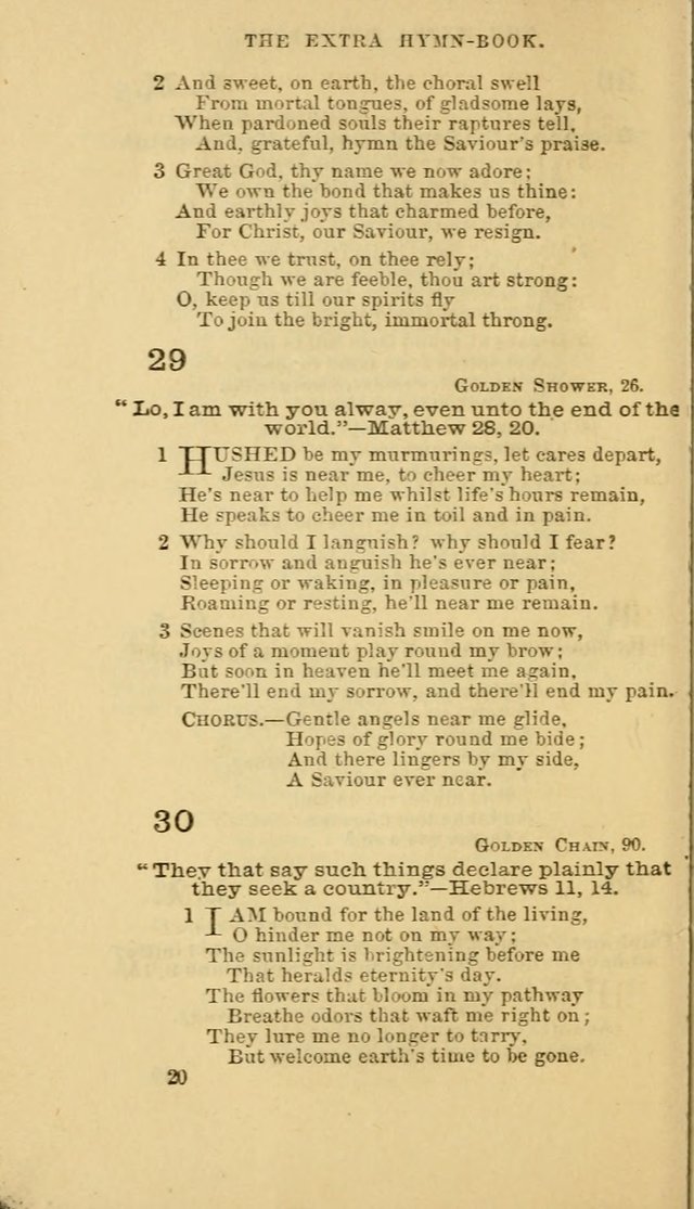 The Extra Hymn Book page 20