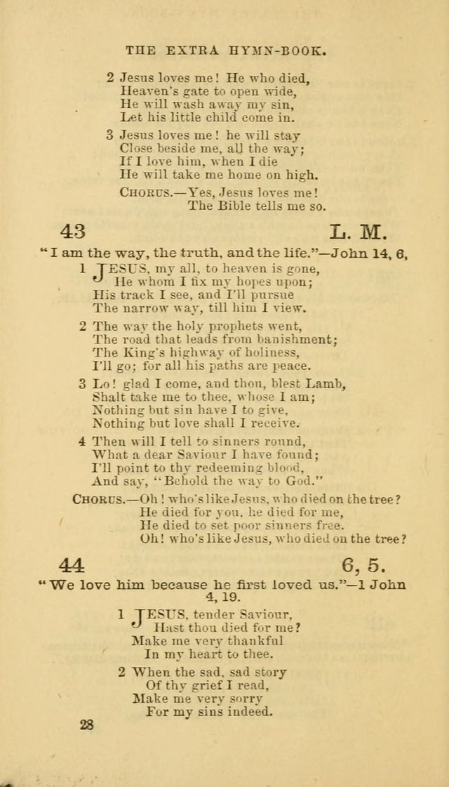 The Extra Hymn Book page 28