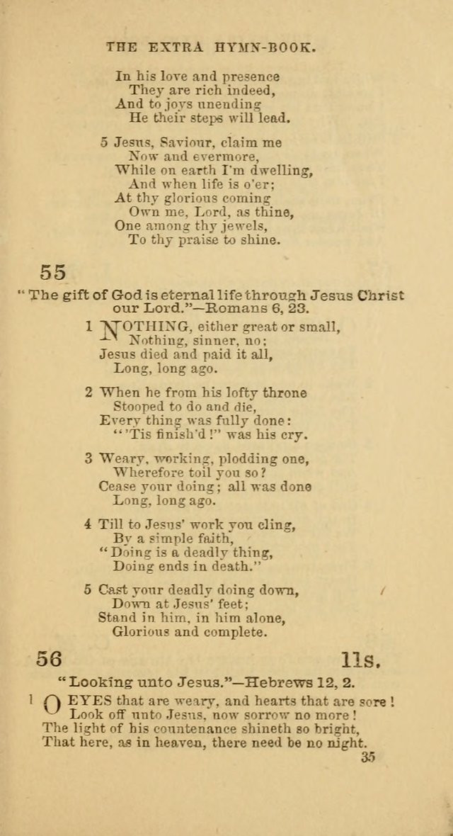 The Extra Hymn Book page 35