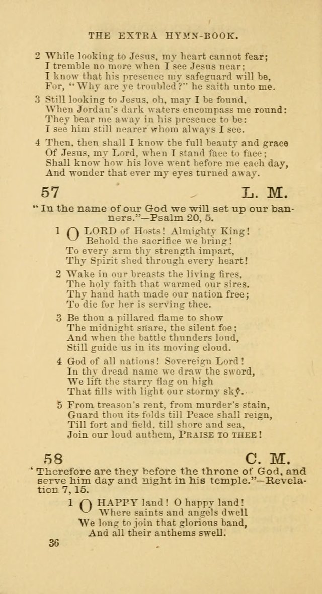 The Extra Hymn Book page 36