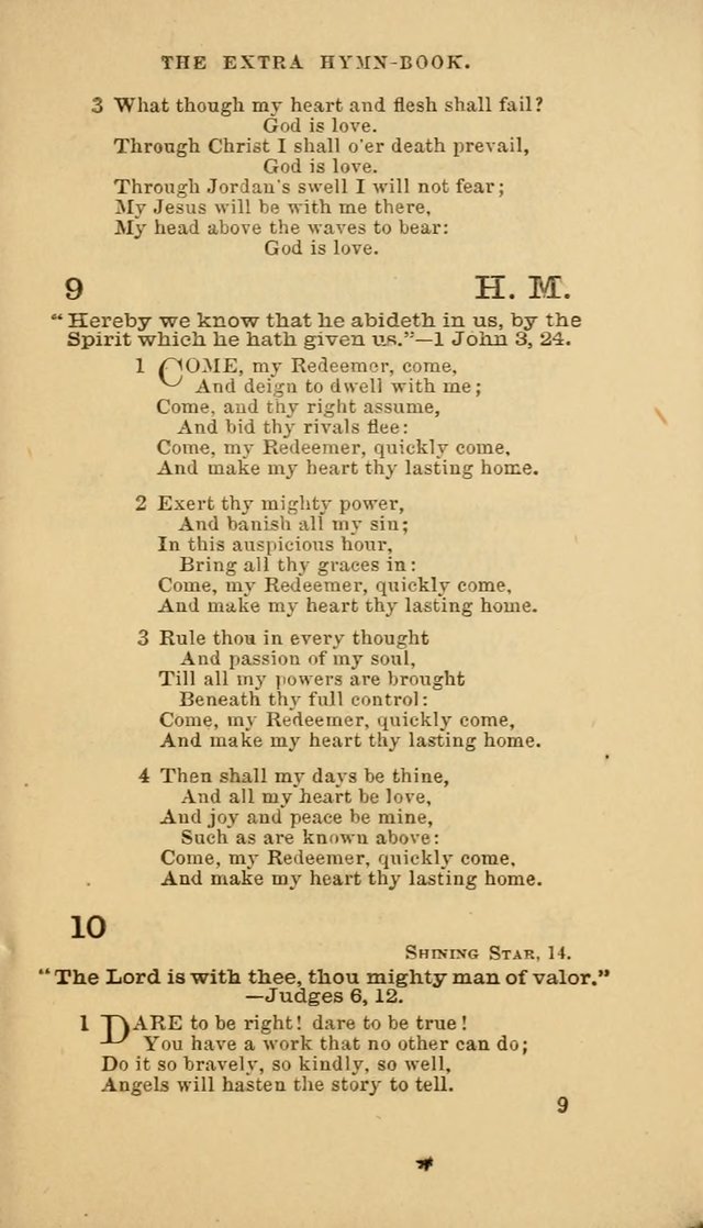 The Extra Hymn Book page 9