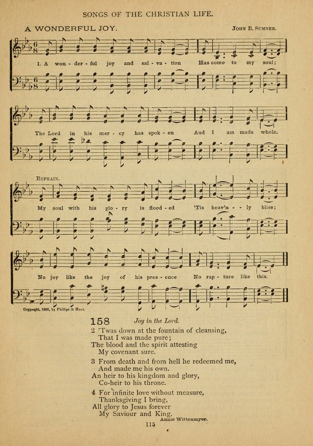 The Epworth Hymnal: containing standard hymns of the Church, songs for the Sunday-School, songs for social services, songs for the home circle, songs for special occasions page 120