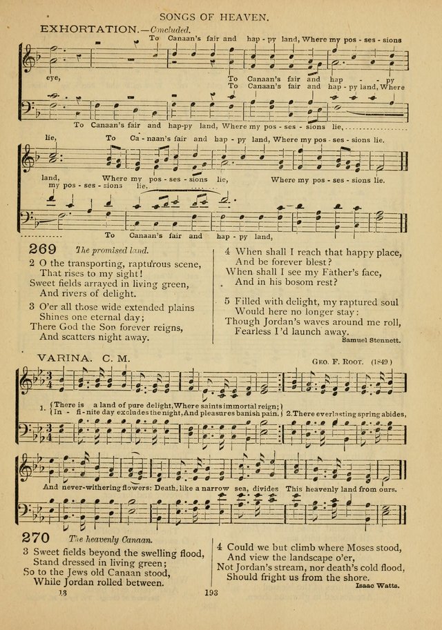 The Epworth Hymnal: containing standard hymns of the Church, songs for the Sunday-School, songs for social services, songs for the home circle, songs for special occasions page 198