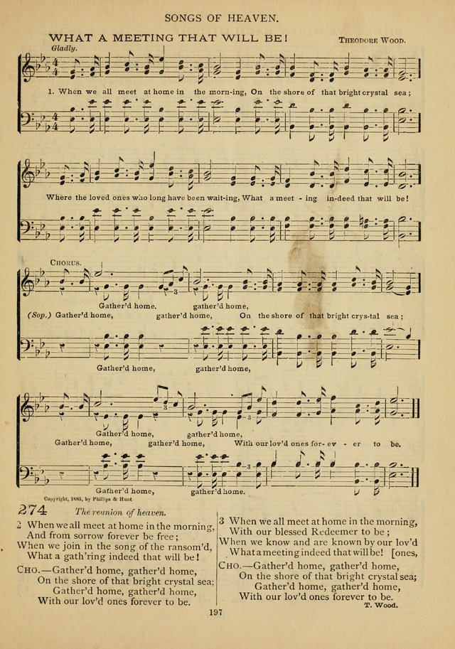 The Epworth Hymnal: containing standard hymns of the Church, songs for the Sunday-School, songs for social services, songs for the home circle, songs for special occasions page 202