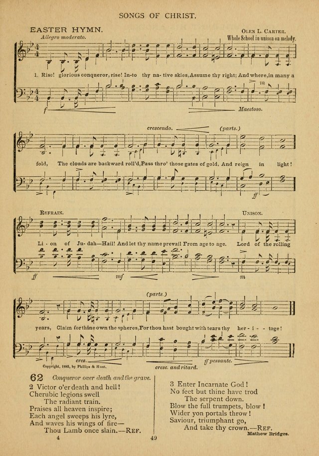 The Epworth Hymnal: containing standard hymns of the Church, songs for the Sunday-School, songs for social services, songs for the home circle, songs for special occasions page 54