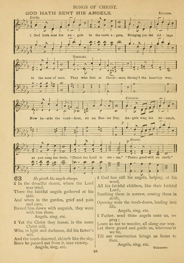 The Epworth Hymnal: containing standard hymns of the Church, songs for the Sunday-School, songs for social services, songs for the home circle, songs for special occasions page 55
